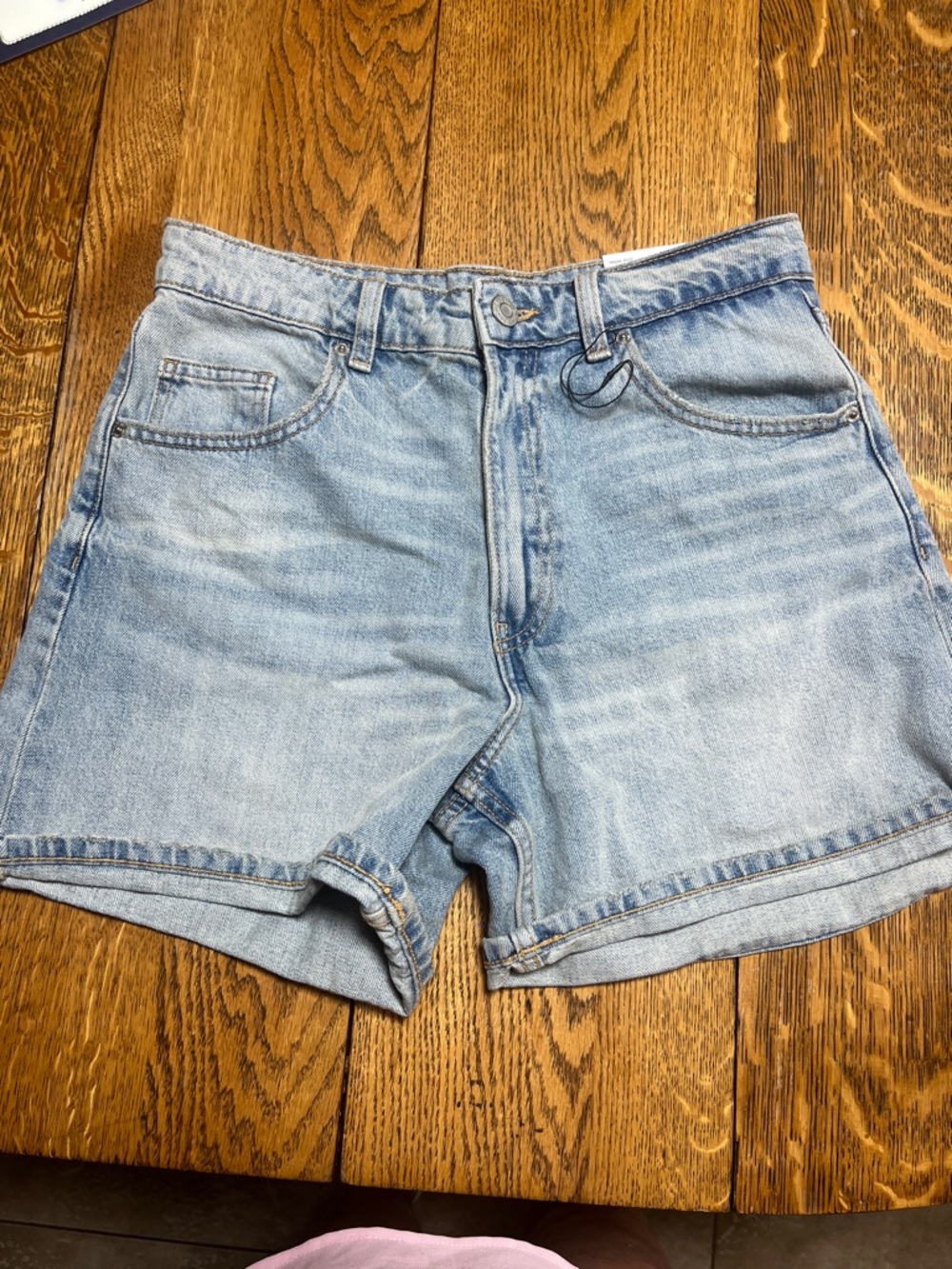 Zara rigid mom for Bermuda Light BDenim Shorts